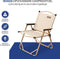 NIVADA Campingstoel - Opvouwbaar - 120kg Draagkracht - Beige