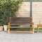 vidaXL - Ligbank - Grijs - 76x122x73 - cm - Massief - Acaciahout