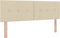 vidaXL - Hoofdbord - Knop - Gepongeerd - Crème - 140 - cm - Stof
