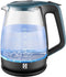 Herzberg HG-5054 Waterkoker met glas 1.7L Blauw