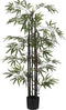 Mica Decorations Bamboe Kunstplant in Bloempot - H150 x Ø30 cm - Groen met zwarte stam