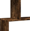 vidaXL - Kamerscherm - / - boekenkast - 3-laags - 70x24x97 - cm - hout - gerookt - eik