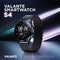 Valante Smartwatch S4 - Smartwatch Dames en Heren - Zwart staal - 44 mm - Stappenteller - Verbrande Calorieën - Hartslagmeter - Bloeddrukmeter