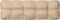 vidaXL - Palletkussen - 120x40x12 - cm - stof - beige
