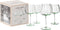 Laura Ashley Glass Collectables Gin tonic glazen set van 4 - Cocktail glazen - Mondgeblazen Handgemaakt - Groen - 52 cl.