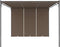 vidaXL - Tuinprieel - met - zijgordijn - 4x3x2,25 - m - taupe