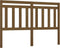 vidaXL - Hoofdbord - 126x4x100 - cm - massief - grenenhout - honingbruin