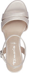 Tamaris Core Dames Sandalen - Naaldhak 8,5 cm - Champagne - Maat 41