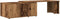 vidaXL - Salontafel - 150x50x35 - cm - bewerkt - hout - oud - houtkleurig