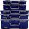 raaco 147255 - Kleine onderdelen bak CarryLite 150 5x10-0/DL - 413 x 148 x 330 mm - Blauw
