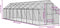 Volière 1,79x8x1,85 m aluminium antracietkleurig