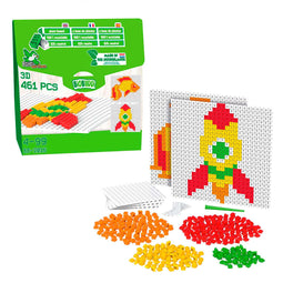 Biobuddi Pixel & Create - Vis en Raket