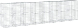 vidaXL - Schanskorf - 800x100x200 - cm - gegalvaniseerd - ijzer - zilverkleurig