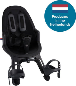 Qibbel Air - Fietsstoeltje - Stuurpenbevestiging - Voorzitje - Zwart