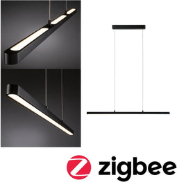 Paulmann Lento - LED-hanglamp - Smart Home Zigbee 3.0 Dimbaar 2100lm 41,5W Zwart mat