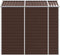 vidaXL - Tuinschuur - 191x215x198 - cm - gegalvaniseerd - staal - bruin