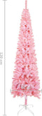 vidaXL - Kerstboom - smal - 120 - cm - roze