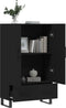 vidaXL - Hoge - kast - 69,5x31x115 - cm - bewerkt - hout - zwart