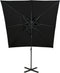 vidaXL - Zweefparasol - met - dubbel - dak - 250x250 - cm - zwart