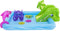 Bestway Kinderzwembad met Glijbaan - Incl. Opblaas Waterspeelgoed - 239 x 206 x 86 CM - 308 L - Waterdieren