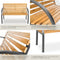 tectake® Michaela - Tuinbank - Weerbestendig - 119,5 x 62 x 83 cm - Bruin (2-zits)
