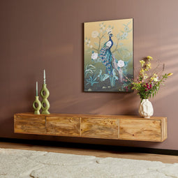Zwevend TV-meubel Vision 240 cm - naturel