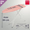 Metaltex Kuma - Strijktafel - Strijkoppervlakte 110 x 34 cm - Verstelbaar 53-89 cm