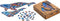 UNIDRAGON Houten Puzzel Voor Volwassenen Dier - Melkachtige Walvissen - 98 stukjes - Small 25x15 cm