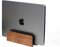 Balolo laptop houder verticaal - Verticale Standaard voor Bureau - Walnotenhout
