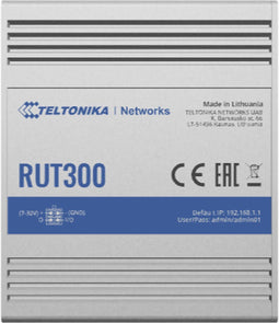 Teltonika RUT300 - Router - 5x Ethernet 100Mbps - Aluminium