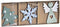 Kerst Decoratie Set DKD Home Decor Hout MDF (21 x 8 x 1,5 cm)