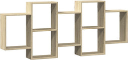 vidaXL - Wandschap - 159x18x65 - cm - bewerkt - hout - sonoma - eikenkleurig