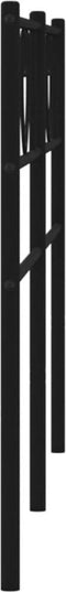 vidaXL - Hoofdbord - 180 - cm - metaal - zwart