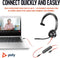 Poly Blackwire C3315-M - On Ear headset - Ruisonderdrukking - Zwart