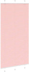 vidaXL - Plissé - rolgordijn - 110x200cm - stofbreedte - 109,4cm - polyester - roze