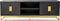 Richmond Interiors TV-dressoir Blackbone gold 4-deuren 185 (Black rustic)