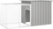 vidaXL - Kippenhok - 400x91x100 - cm - gegalvaniseerd - staal - antracietkleurig