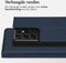 Accezz Samsung Galaxy S21 Ultra - Premium Leather Slim Book Case - Met Pasjeshouder - Donkerblauw