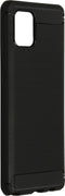 Hoesje Siliconen Geschikt voor Samsung Galaxy Note 10 Lite - Brushed Backcover - Zwart