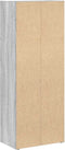 vidaXL - Boekenkast - 40x24x102 - cm - bewerkt - hout - grijs - sonoma - eikenkleurig