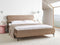 LESSAY - Tweepersoonsbed - Taupe - 180 x 200 cm - Fluweel