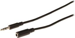Valueline VLAP22050B20 - Jack Stereo Audio Verlengkabel 3,5 mm Mannelijk - 3,5 mm Vrouwelijk - 2,00 m Zwart