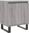 vidaXL - Nachtkastje - 40x30x50 - cm - bewerkt - hout - grijs - sonoma - eikenkleurig