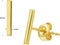 Sparkle14 Balkje Oorknoppen 8 mm - 14k Geelgoud - Trendy