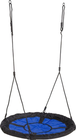 KBT nestschommel Swibee - gevlochten touw bl/zw