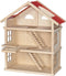 Goki Houten Poppenhuis XL - Poppenhuis - 3 verdiepingen - Multi