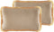 POTHOS - Sierkussen set van 2 - Beige - 30 x 50 cm - Fluweel