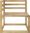 vidaXL - Tuinhoekbank - pallet - groen - geïmpregneerd - grenenhout