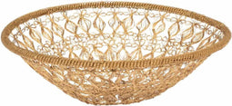 Dutchbone Schaal Filo Ovaal - 40x16x8cm - naturel kleur - 0.3kg