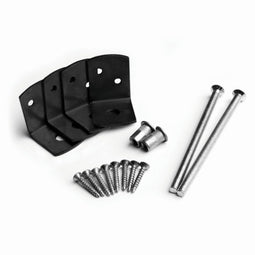 Tuindeco - Beton bevestigingsset antraciet gecoat tbv 10x10 paal Tuindeco